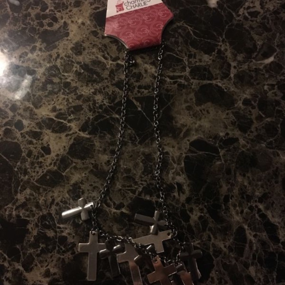 Charming Charlie cross necklace